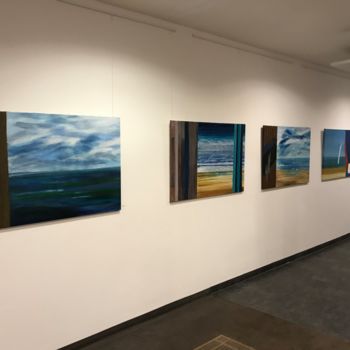 Ζωγραφική με τίτλο "Ausstellung Oberber…" από Sebastian Olivier Burckhardt, Αυθεντικά έργα τέχνης