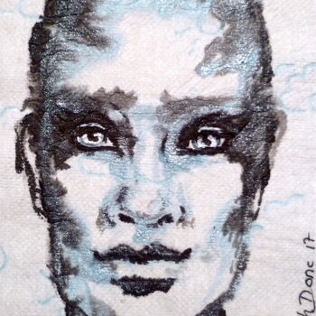 Zeichnungen mit dem Titel "Peuple des nuages" von Edith Bos Boyer (EDITH DONC), Original-Kunstwerk, Tinte