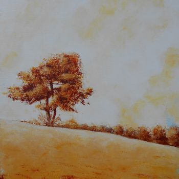 Ζωγραφική με τίτλο "l'arbre" από Stephanie Ledroit, Αυθεντικά έργα τέχνης, Ακρυλικό
