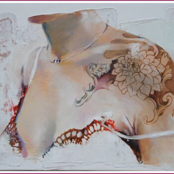 Peinture intitulée "Déshabillez moi" par Jicé, Œuvre d'art originale, Huile