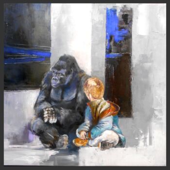 Peinture intitulée "Reg'art" par Jicé, Œuvre d'art originale, Huile