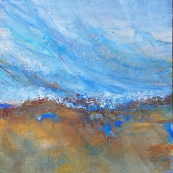 Schilderij getiteld "Terre et ciel" door Bernard Chatel, Origineel Kunstwerk, Acryl