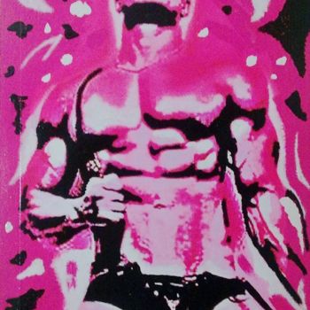 Arte digitale intitolato "PINK BOY HOT" da Simone Lazzarini, Opera d'arte originale, Smalto