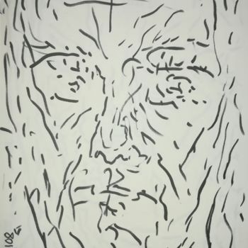 Σχέδιο με τίτλο "Grumpy Marker 5" από Pertti Matikainen, Αυθεντικά έργα τέχνης, Μαρκαδόρος
