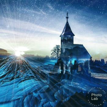Photography titled "L église" by Florence Castelli  Flofloyd, Original Artwork