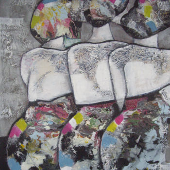 Peinture intitulée "Trio" par Sylvie Oliveri, Œuvre d'art originale, Acrylique