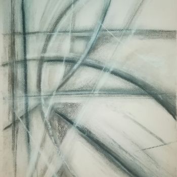 Drawing titled "Lines 030322" by Pertti Matikainen, Original Artwork, Pastel