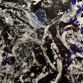 Painting titled "tombé du ciel" by Francisco Mendes, Original Artwork, Oil