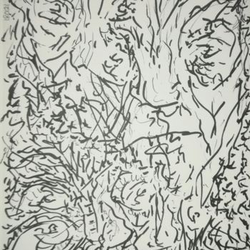 Drawing titled "Restless Energy 11" by Pertti Matikainen, Original Artwork, Marker