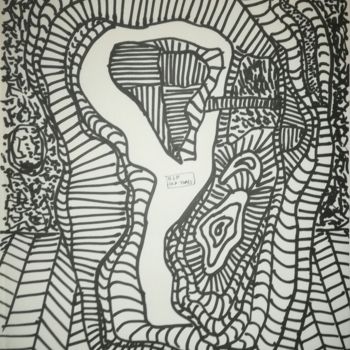 Drawing titled "Finland Past Times…" by Pertti Matikainen, Original Artwork, Marker