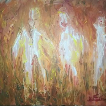 Ζωγραφική με τίτλο "A Lovely Group Toge…" από Pertti Matikainen, Αυθεντικά έργα τέχνης, Ακρυλικό