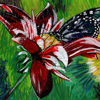 绘画 标题为“Mariposa” 由Thommy, 原创艺术品, 其他