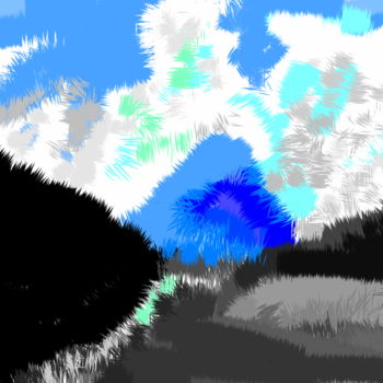 Digitale Kunst getiteld "splendours-of-himal…" door Anandswaroop Manchiraju, Origineel Kunstwerk, Digitaal Schilderwerk