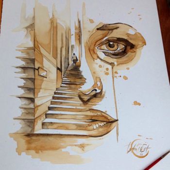 Malerei mit dem Titel "senhora do Carmo" von Tyler D Cat, Original-Kunstwerk