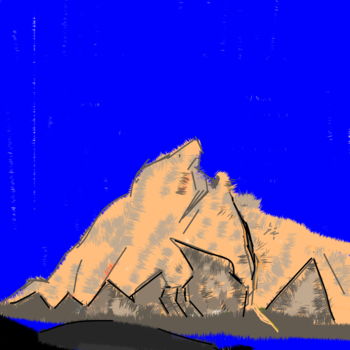 Digital Arts titled "PEAK-6,DIGITAL ART" by Anandswaroop Manchiraju, Original Artwork, Digital Painting