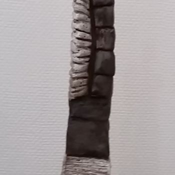 Sculpture titled "femme à l'enfant" by Laydev, Original Artwork, Ceramics