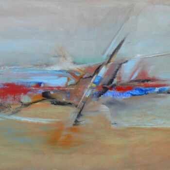 Peinture intitulée "Echouage" par Roche Marie T., Œuvre d'art originale, Huile Monté sur Châssis en bois