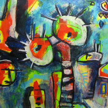 "Augenmensch" başlıklı Tablo Baerbel Busch tarafından, Orijinal sanat, Akrilik