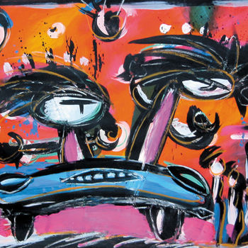 "Crazy" başlıklı Tablo Baerbel Busch tarafından, Orijinal sanat, Akrilik