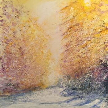 Peinture intitulée "Saupoudrage" par Anne Vignau, Œuvre d'art originale