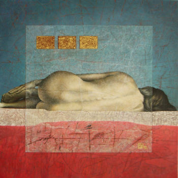 Painting titled "Mirage" by Alain Le Junter, Original Artwork
