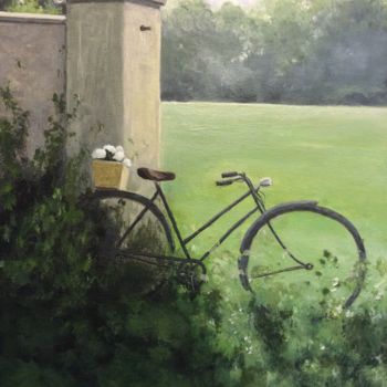 Painting titled "Des l’aube..." by Noëlle Lassailly, Original Artwork, Acrylic