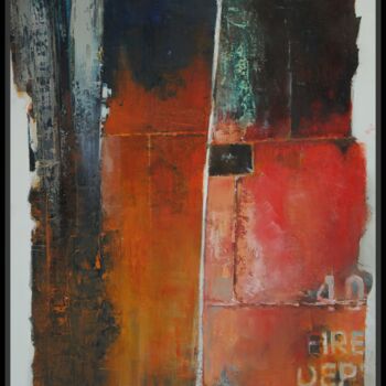 Peinture intitulée "Cargo" par Jicé, Œuvre d'art originale, Huile