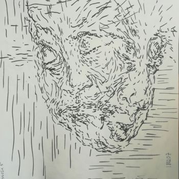 图画 标题为“Pittura Nervosa 5” 由Pertti Matikainen, 原创艺术品, 标记