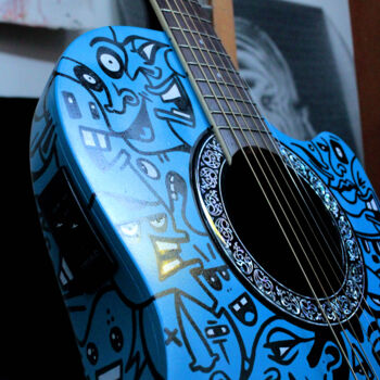 Design titled "Guitare semi acoust…" by Art De Noé, Original Artwork