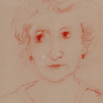 Drawing titled "Mom" by Janel Bragg, Original Artwork, Pencil