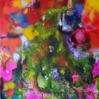 Peinture intitulée "Floralité" par Frederic Janssens (Fredj), Œuvre d'art originale, Acrylique