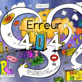 "Erreur 404 Site" başlıklı Resim Corto13 tarafından, Orijinal sanat, Dijital Fotoğrafçılık
