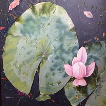 Peinture intitulée "ROSE" par Muriel Besson-Braem, Œuvre d'art originale, Huile