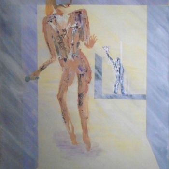 Schilderij getiteld "contemporary-annunc…" door David Callahan, Origineel Kunstwerk, Acryl