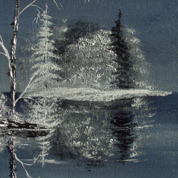 Pintura intitulada "reflet.jpg" por Benjamin Petit, Obras de arte originais, Acrílico