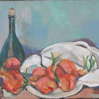 Peinture intitulée "Hommage à Cézanne" par Chéker, Œuvre d'art originale, Huile Monté sur Châssis en bois