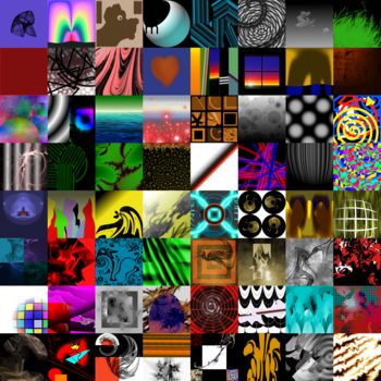 数字艺术 标题为“64-jours 1” 由Jean-François Bayle, 原创艺术品, 数字油画