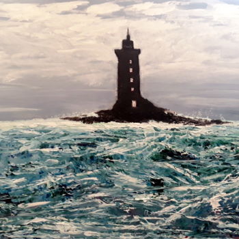 Peinture intitulée "phare-mer.jpg" par Didier Duclos, Œuvre d'art originale, Acrylique