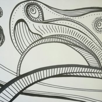 Drawing titled "Is It There Any Rea…" by Pertti Matikainen, Original Artwork, Marker