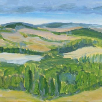 Ζωγραφική με τίτλο "panorama du sud Mor…" από Philip Moreau, Αυθεντικά έργα τέχνης, Ακρυλικό