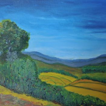Peinture intitulée "Morvan sud VI" par Philip Moreau, Œuvre d'art originale, Huile