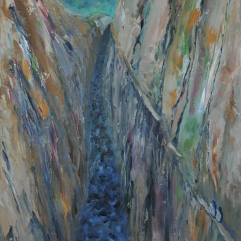 Peinture intitulée "Retour à Gondolin" par Philip Moreau, Œuvre d'art originale, Huile