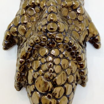 Sculpture titled "Rock Elemental King" by Mark Raymond Majchrzak, Original Artwork, Ceramics