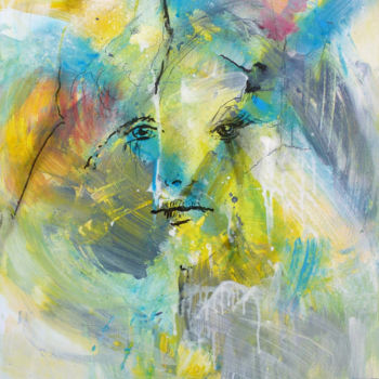Peinture intitulée "Human / Instant pré…" par Lucie Rydlova, Œuvre d'art originale, Acrylique