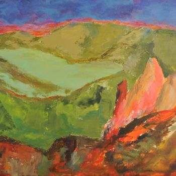 Peinture intitulée "la dent du loup" par Philip Moreau, Œuvre d'art originale, Acrylique