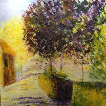 Peinture intitulée "La rue du puy" par Anne Vignau, Œuvre d'art originale