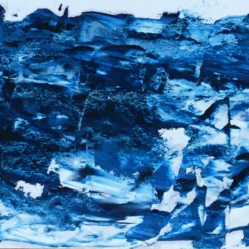 绘画 标题为“LES FORMES DE L'EAU” 由Jeannette Allary, 原创艺术品, 油