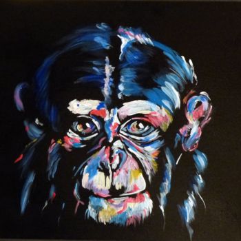 Peinture intitulée "Couleurs de Singe" par Bernard Niobey, Œuvre d'art originale, Acrylique