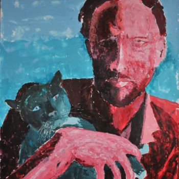 Peinture intitulée "Philip K.Dick" par Philip Moreau, Œuvre d'art originale, Acrylique