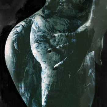 Digitale Kunst mit dem Titel "Getting to the bott…" von Dodi Ballada, Original-Kunstwerk, Digitale Malerei